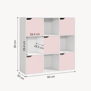 Hylla Ljunshund för barn 90x90x30 cm [en.casa] 