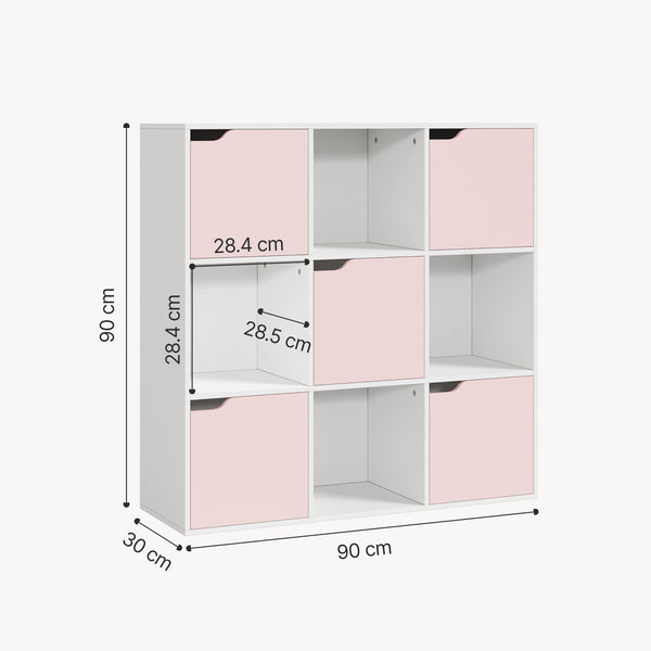 Hylla Ljunshund för barn 90x90x30 cm [en.casa] 