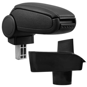 Mittarmstöd Ford Fiesta MK7 från 2009 med förvaringsfack i olika utföranden Svart pro.tec - premiumXL