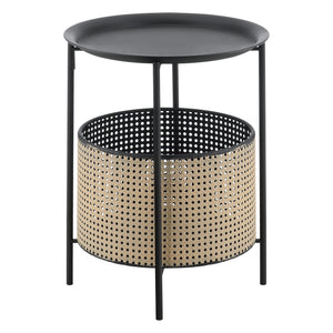 Soffbord Beaumont metall svart sandfärg [en.casa] välj modell