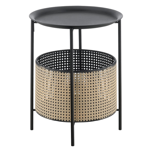 Soffbord Beaumont metall svart sandfärg [en.casa] välj modell