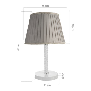  Kilbride bordslampa E27 metall glas textil i olika färger [lux.pro]