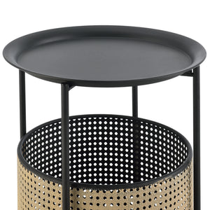 Soffbord Beaumont metall svart sandfärg [en.casa] välj modell