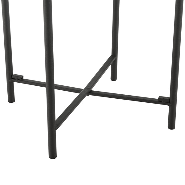 Soffbord Beaumont metall svart sandfärg [en.casa] välj modell