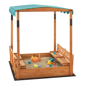 Sandlåda Pitsunda med tak 145x118x118 cm [en.casa]