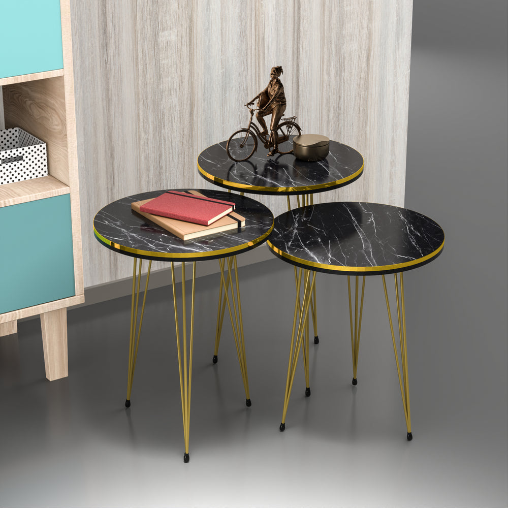 Sidobord Ry 3-set i olika färger [en.casa] - premiumXL