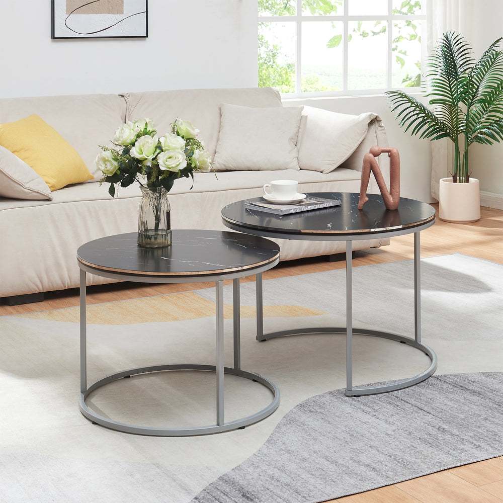 Sats med soffbord Skagen i 2-pack i olika färger [en.casa] - premiumXL