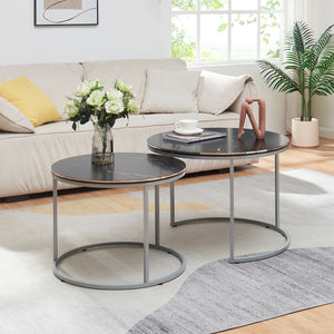 Sats med soffbord Skagen i 2-pack i olika färger [en.casa] - premiumXL