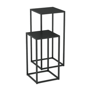 Satstbord Åseral set om 2 stål 54,5x30x30 cm [en.casa] välj modell