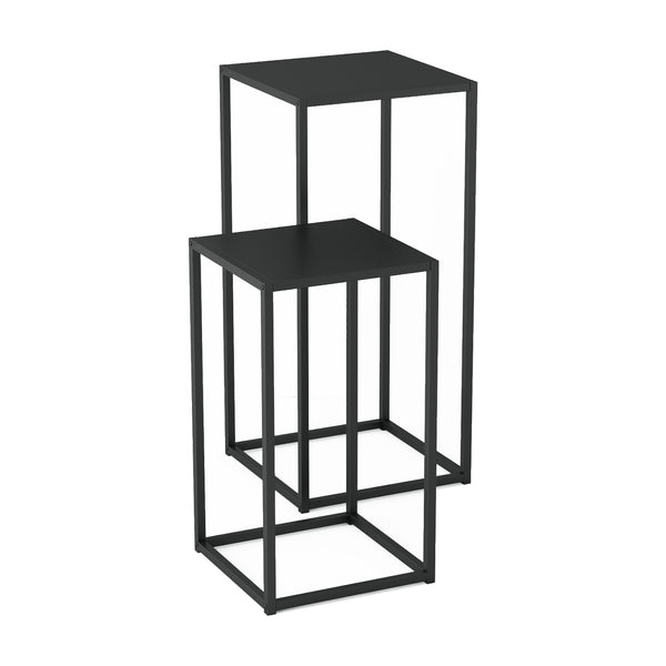 Satstbord Åseral set om 2 stål 54,5x30x30 cm [en.casa] välj modell