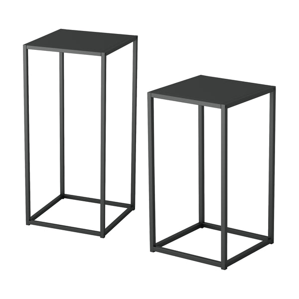 Satstbord Åseral set om 2 stål 54,5x30x30 cm [en.casa] välj modell