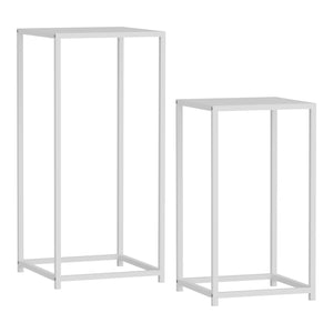 Satstbord Åseral set om 2 stål 54,5x30x30 cm [en.casa] välj modell