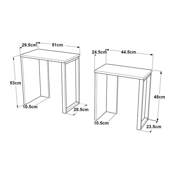 Satbord Vesanto 2-pack [en.casa]