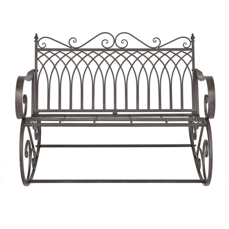 Måttskiss Gungstol Greenough gungbänk vintage metall [en.casa] välj modell