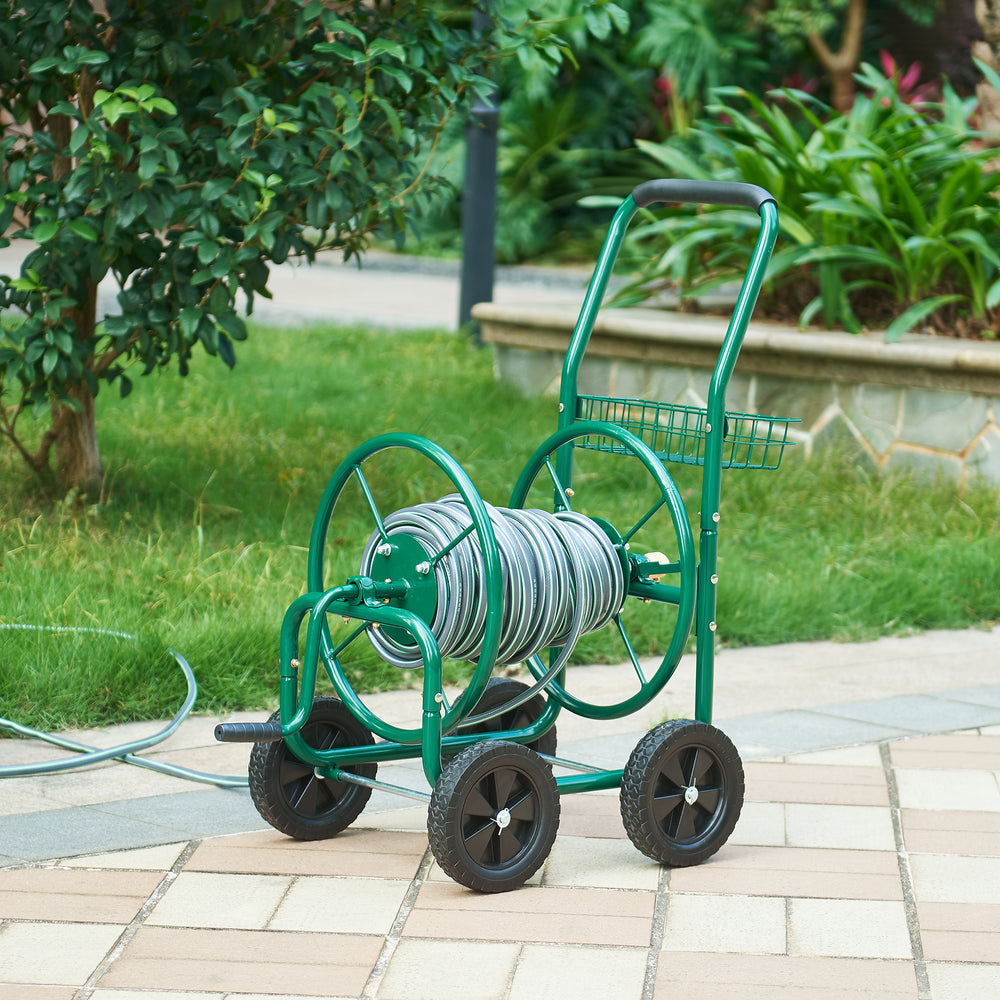 [pro.tec]® Slangvagn/Slanghållare-70m-83cmx48cmx92cm 