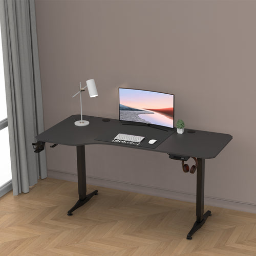 Höj- och sänkbart bord Oxnard elektriskt 160x75cm i olika färger [pro.tec] - premiumXL