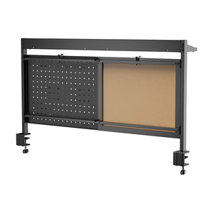 Skrivbordsorganisatör Virvik för klämning 117x73 cm stål [en.casa]