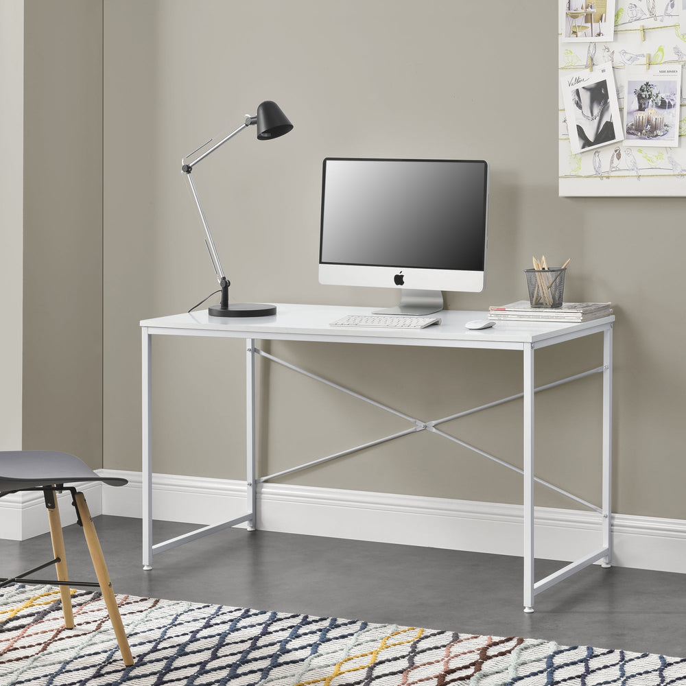 Skrivbord Røros 120x60x72 cm Datorbord Ek - Utseende en.casa - premiumXL