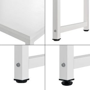 Skrivbord Herning stål justerbar höjd [en.casa]