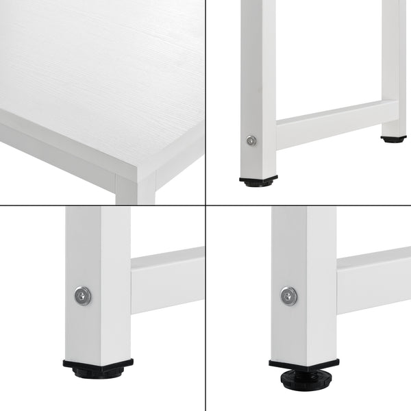 Skrivbord Herning stål justerbar höjd [en.casa]