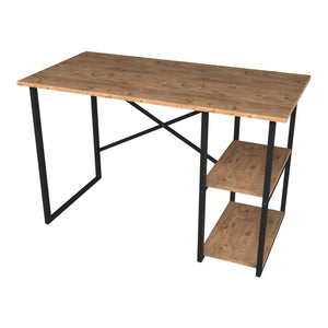Skrivbord Nittedal med hylla 120x60x75cm i olika färger [en.casa]