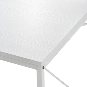 Skrivbord Stavanger med 4 hyllor 122x120x64cm stål [en.casa]