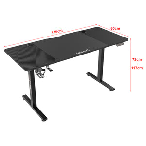 Höj och sänkbart skrivbord Stryn 72 - 117 cm [pro.tec] välj modell