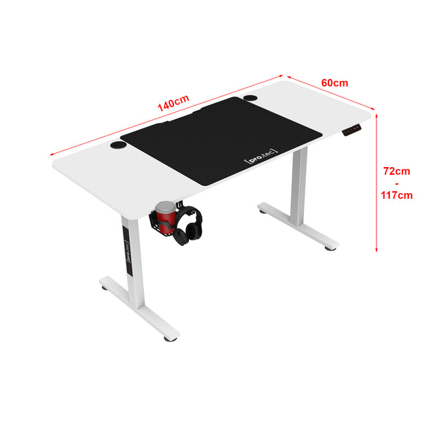 Höj och sänkbart skrivbord Stryn 72 - 117 cm [pro.tec] välj modell