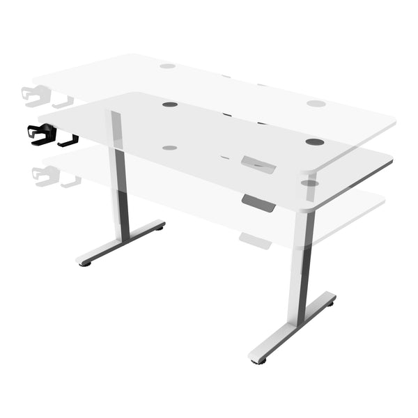 Höj och sänkbart skrivbord Stryn 72 - 117 cm [pro.tec] välj modell
