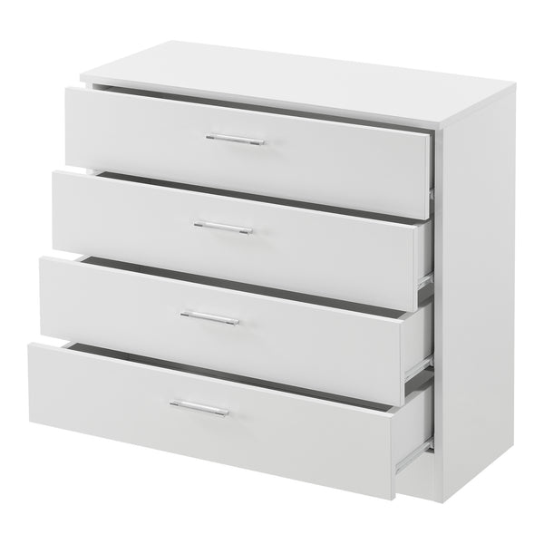 Byrå Drammen med 4 lådor 67x70x30cm högglans [en.casa] välj modell