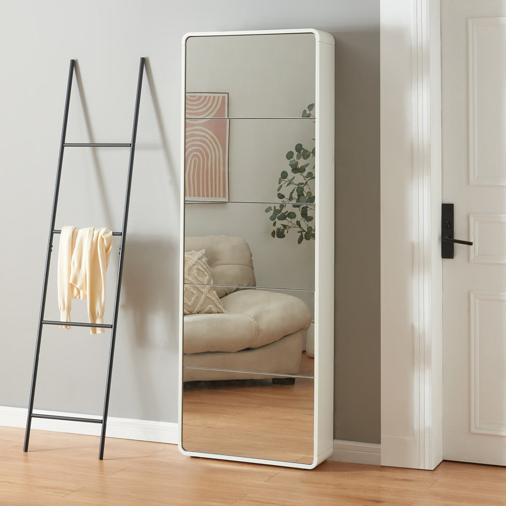 Skoskåp Aure vit [en.casa]