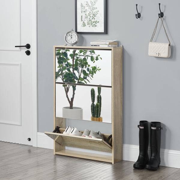 Skoskåp med lådor och spegel [en.casa] välj modell