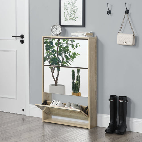 Skoskåp med lådor och spegel [en.casa] välj modell