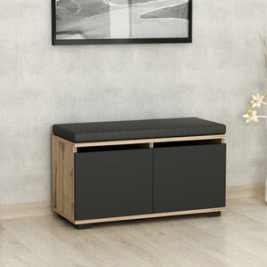 Skobänk Brande med 4 förvaringsfack 42x80x35cm i olika färger [en.casa] - premiumXL
