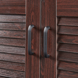 Skoskåp Løten med bänk 120x36x97cm wenge [en.casa]