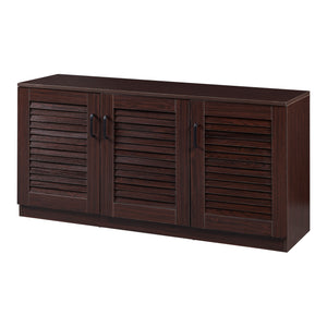 Skoskåp Løten 125x36x62cm Wenge [en.casa]