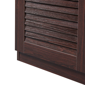 Skoskåp Løten 125x36x62cm Wenge [en.casa]