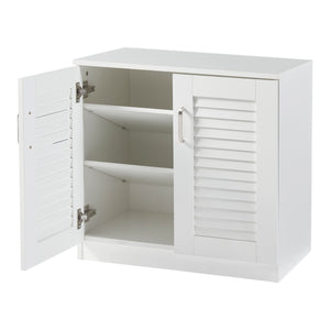 Skoskåp Løten 63x36x62cm Vit [en.casa]