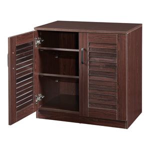 Skoskåp Løten 63x36x62cm Wenge [en.casa]