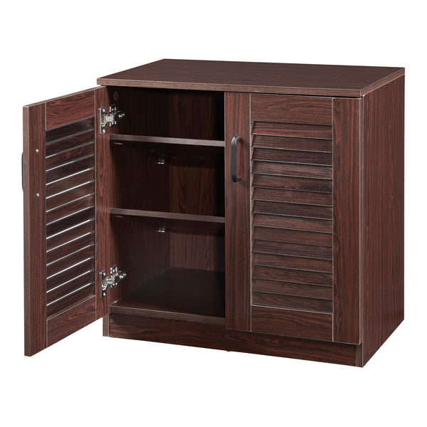 Skoskåp Løten 63x36x62cm Wenge [en.casa]