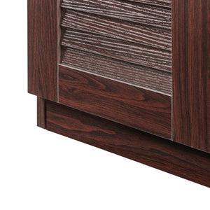 Skoskåp Løten 63x36x62cm Wenge [en.casa]