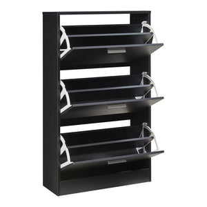 Skoskåp 63x24x81cm 2 fack plats för 12 par skor [en.casa] välj modell