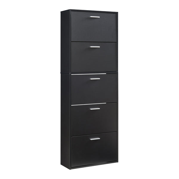 Skoskåp 63x24x81cm 2 fack plats för 12 par skor [en.casa] välj modell