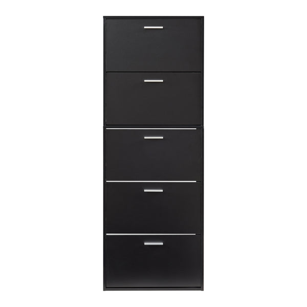Skoskåp 63x24x81cm 2 fack plats för 12 par skor [en.casa] välj modell