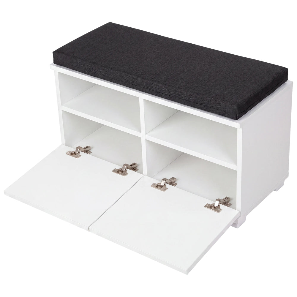 Skoskåp Brande med vadderad sits 42x80x35 cm [en.casa] välj modell