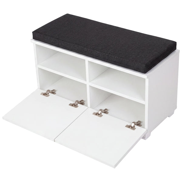 Skoskåp Brande med vadderad sits 42x80x35 cm [en.casa] välj modell