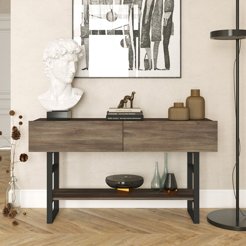 Konsolbord Lappeenranta 139x43x76cm i olika färger [en.casa] - premiumXL