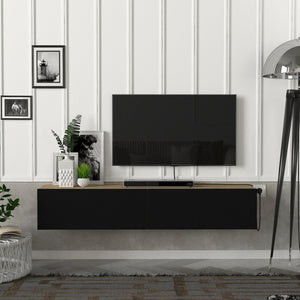 TV-bänk Toivakka 135x31x25cm i olika färger [en.casa]