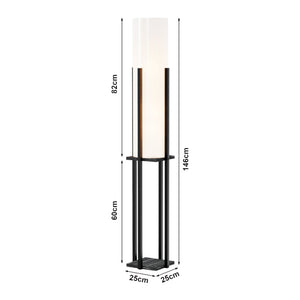 Golvlampa Gisborne med hylla i olika färger[lux.pro]