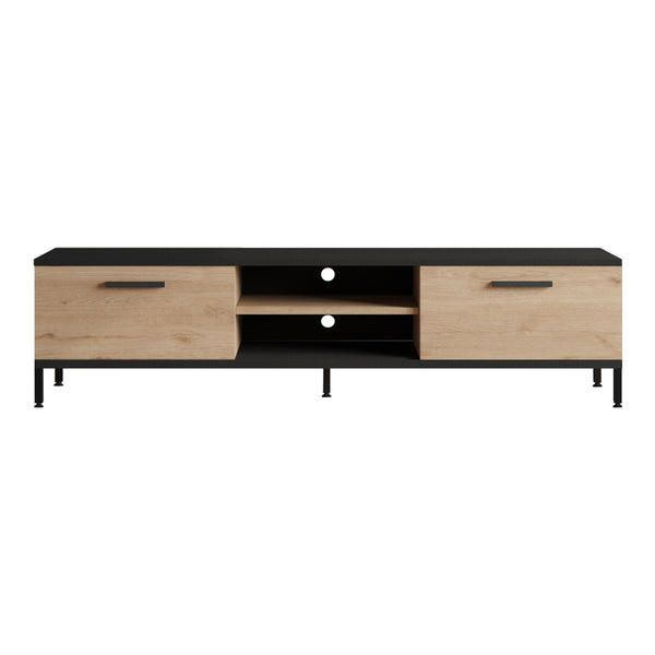 TV-bord Lempäälä med 2 förvaringsfack 160 x 35 x 39 cm i olika färger [en.casa]